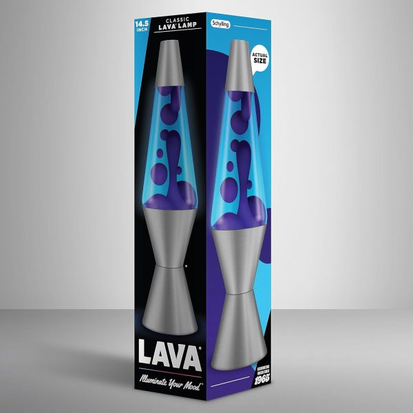 Lava? Lamp - 14.5 Cosmic Wave - The Original Motion Light - Purple Wax and Blue Liquid - Item #2633 (Amazon Exclusive)