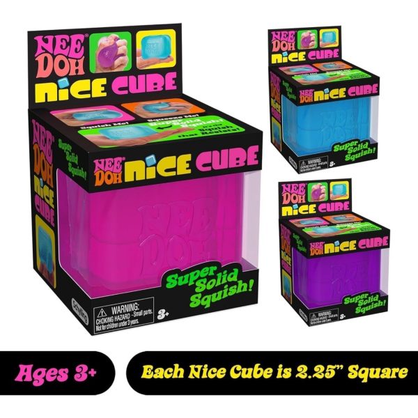 NeeDoh Nice Cube - Solid Squish - 2.25 Cube